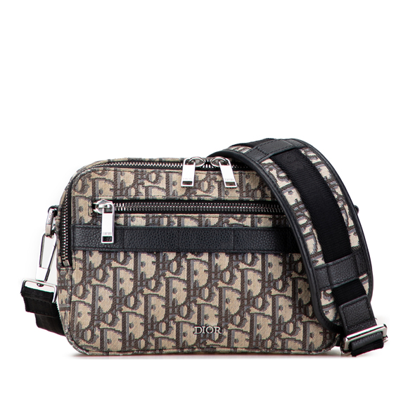 Pre-Loved Dior Oblique Canvas Safari Crossbody - Picture 1 of 10